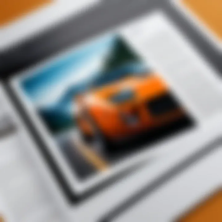 High-quality printed photos on a table