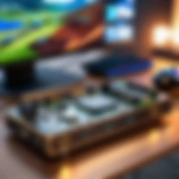 A high-definition capture card integrated into a gaming setup