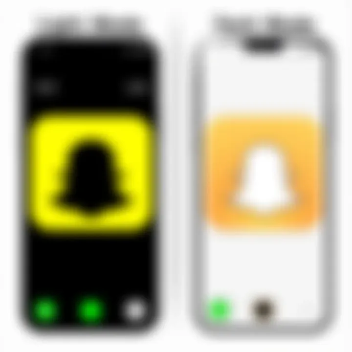 Comparison of light mode and dark mode