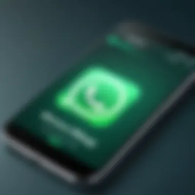 Illustration of sharing a WhatsApp status with music