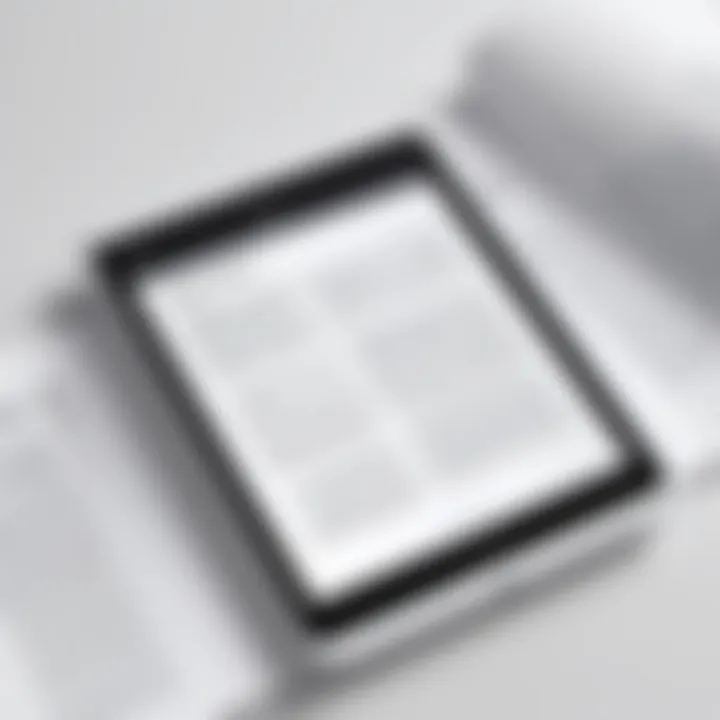 Visual representation of the PDF output screen