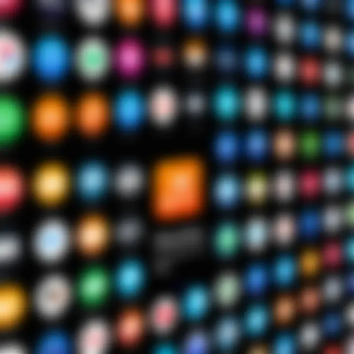 Various music streaming service logos displayed