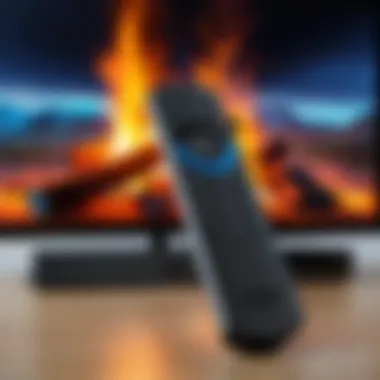 Amazon Fire Stick remote with low battery indication