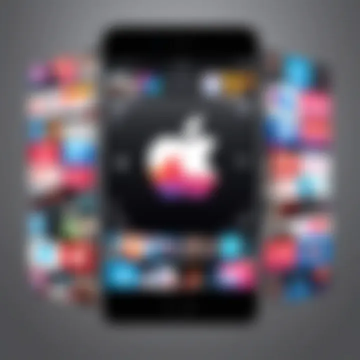 Illustration of social media integration with Apple Music