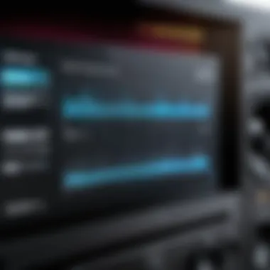 Digital Device Audio Settings An audio settings menu displayed on a digital device screen