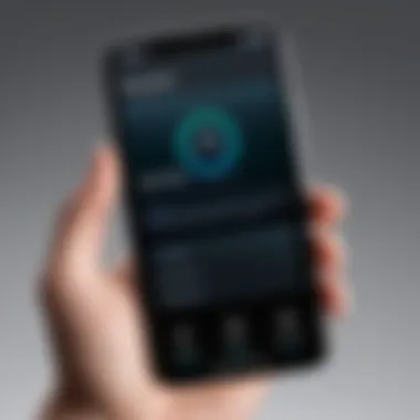Demonstration of app locking feature on iPhone