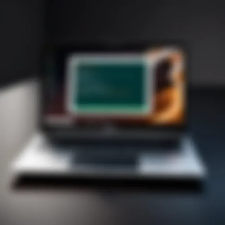 A sleek Chromebook displaying a Linux terminal interface