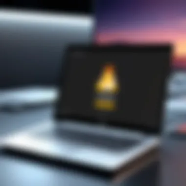 Illustration of the installation process for Linux on a Chromebook