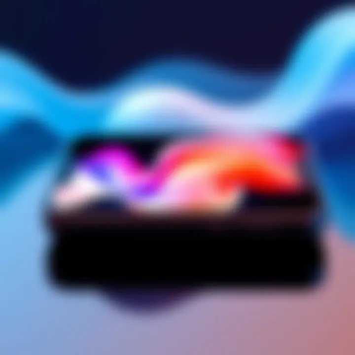 Mobile device with GIF wallpaper