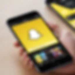 Snapchat interface showcasing video selection