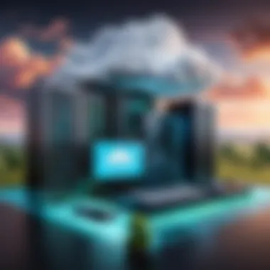 Diagram showing cloud services for hosting a Minecraft server