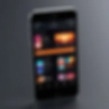 Smartphone Music Library A smartphone displaying a music library with a ringtone option
