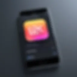 User interface of video editing app on iPhone