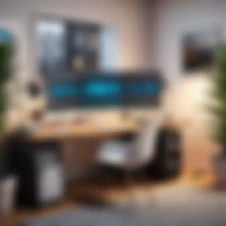 Aesthetic workspace with editing software open