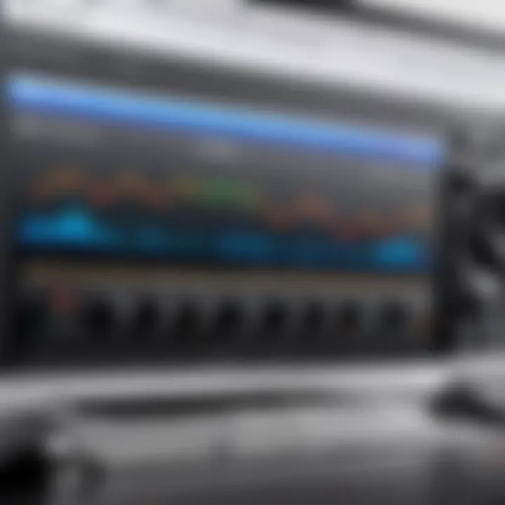 Audio recording interface on Mac screen