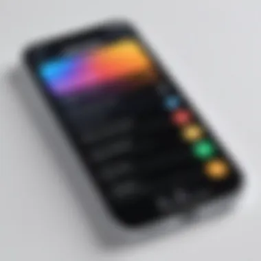 Parental controls settings page on iPhone