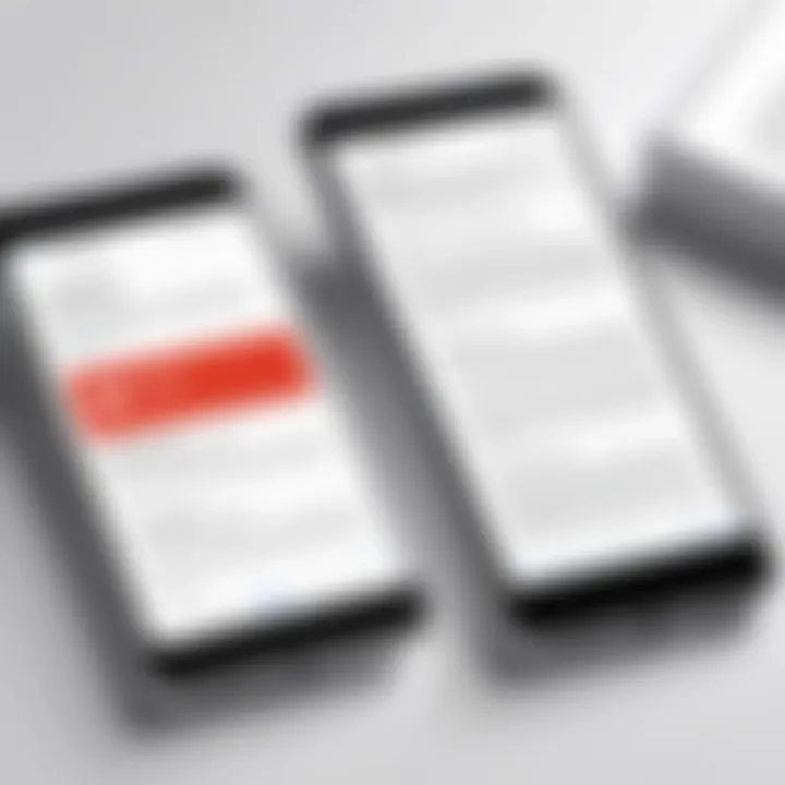 Mobile app interface demonstrating PDF saving functionality