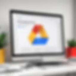 Interface of Google Drive showcasing PDF file upload