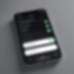 iPhone settings screen for call management