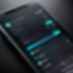 iPhone displaying ringtone settings