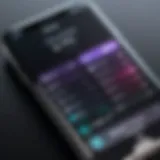iPhone displaying ringtone settings