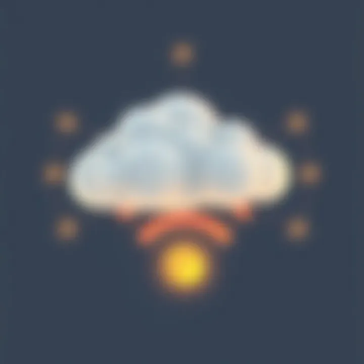 Beyond Connectivity An abstract representation of a cloud crossing over a Wi-Fi symbol, illustrating the concept of offline streaming.