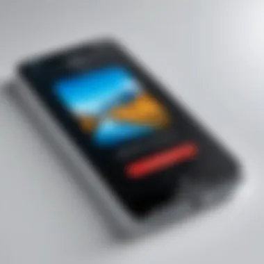 Mobile Application for Photo Conversion A mobile device showcasing a user-friendly app designed for converting photos into PDF.