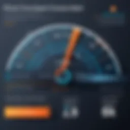 Graphic representation of DNS speed comparison