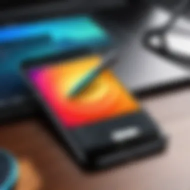 User-Friendly Mobile Editing Tools Mobile app interface showcasing photo editing tools