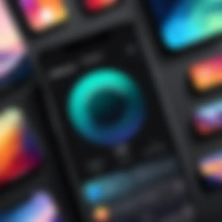 Illustration of video wallpaper customization options on iPhone