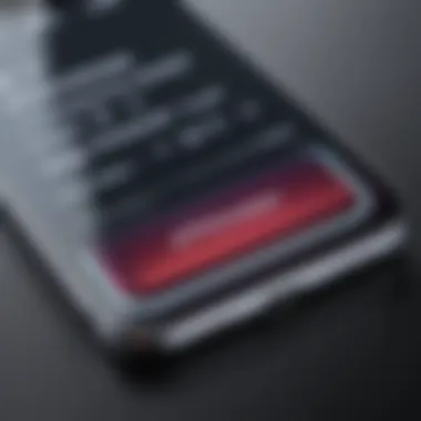 iPhone home screen with a highlighted record button