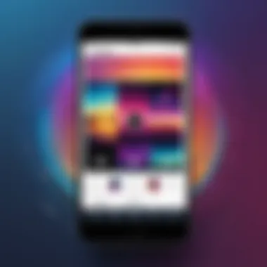 Navigating Instagram's Music Features A smartphone displaying the Instagram interface with music features