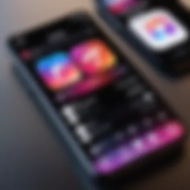 Showcasing Apple Music in an Instagram Story A smartphone displaying an Instagram story featuring Apple Music content.