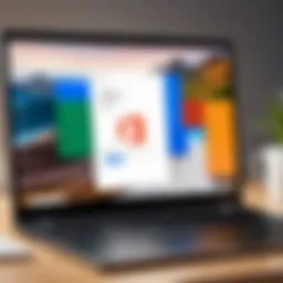 Chromebook displaying Microsoft Office installation screen