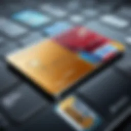 Visual representation of credit card integration into digital platforms