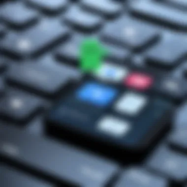 Exploring GIF Options on Android Keyboard Android keyboard displaying GIF options