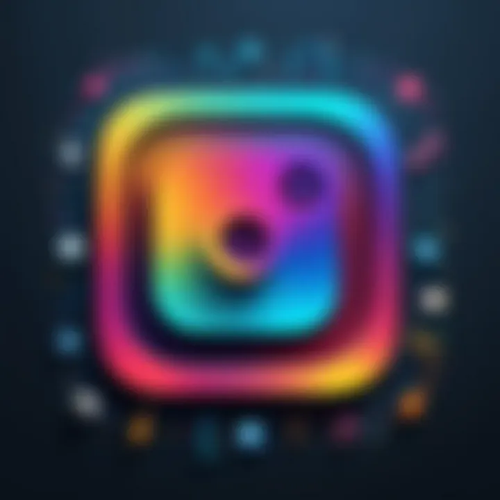 An illustrated guide showing music note icons around an Instagram logo, symbolizing music integration.