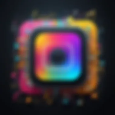 Creativity Unleashed: Music and Instagram Video A dynamic visual representation of music notes overlaying an Instagram video clip, showcasing creativity.
