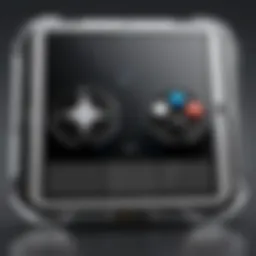 A sleek and modern iPad-compatible game controller