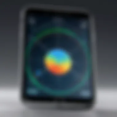 Diagram illustrating the technical workings of radar technology in iPhone applications