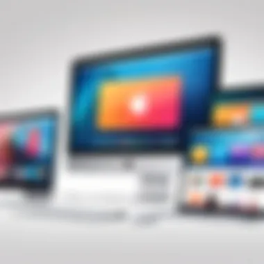 Various devices displaying the iTunes logo