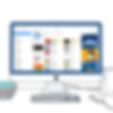 Computer screen with iTunes library open