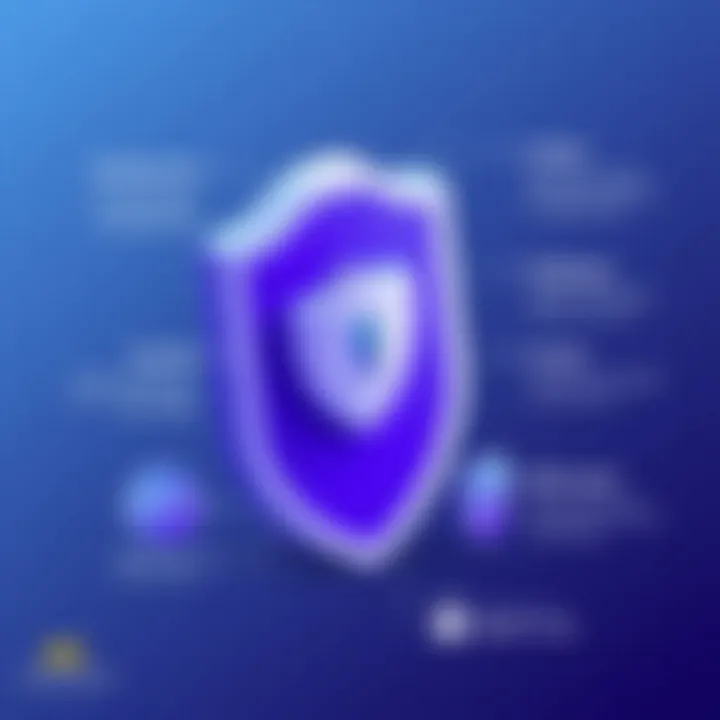 Visual representation of security features offered by Keeper Vault