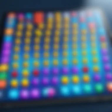 Vibrant Gameplay Experience A captivating screenshot of a popular match game on iPad showcasing vibrant graphics and engaging gameplay.
