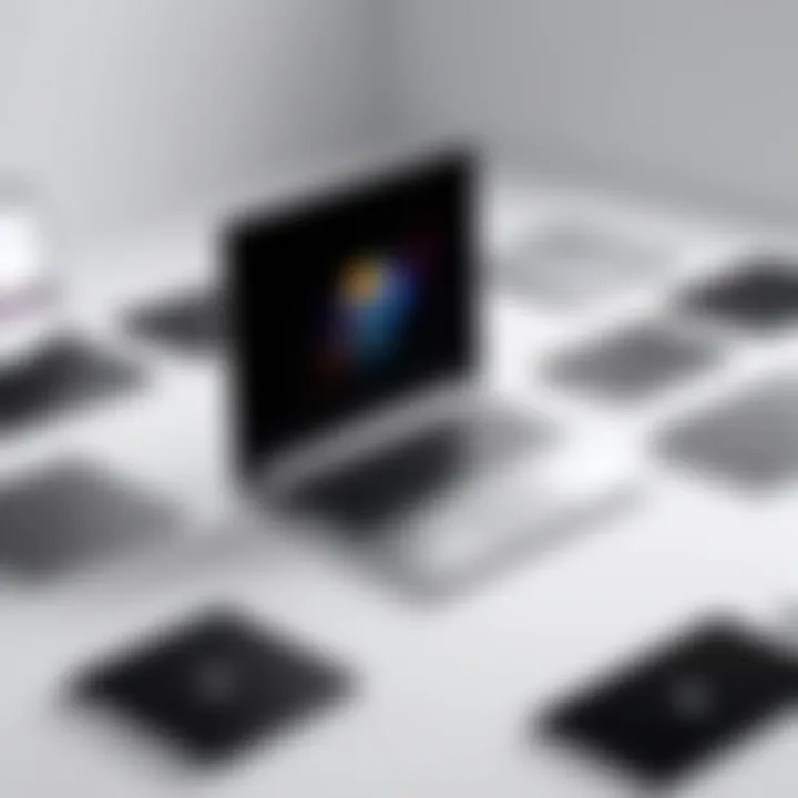 Diverse laptop designs showcasing functionality and style