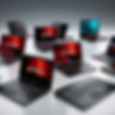 Various Models of AMD-Powered Laptops Various models of AMD-powered laptops
