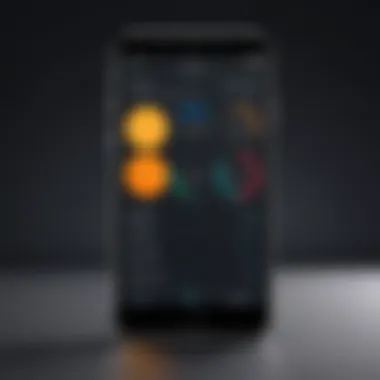 Customizable alarm options on a mobile interface