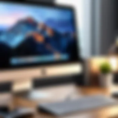 Setting Up Recording on Mac Desktop User navigating Mac desktop for recording setup