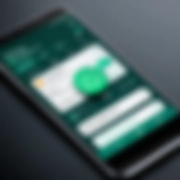 Dual phone interface showcasing WhatsApp on two devices