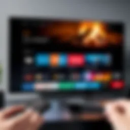 Mobile app interface for controlling Fire TV